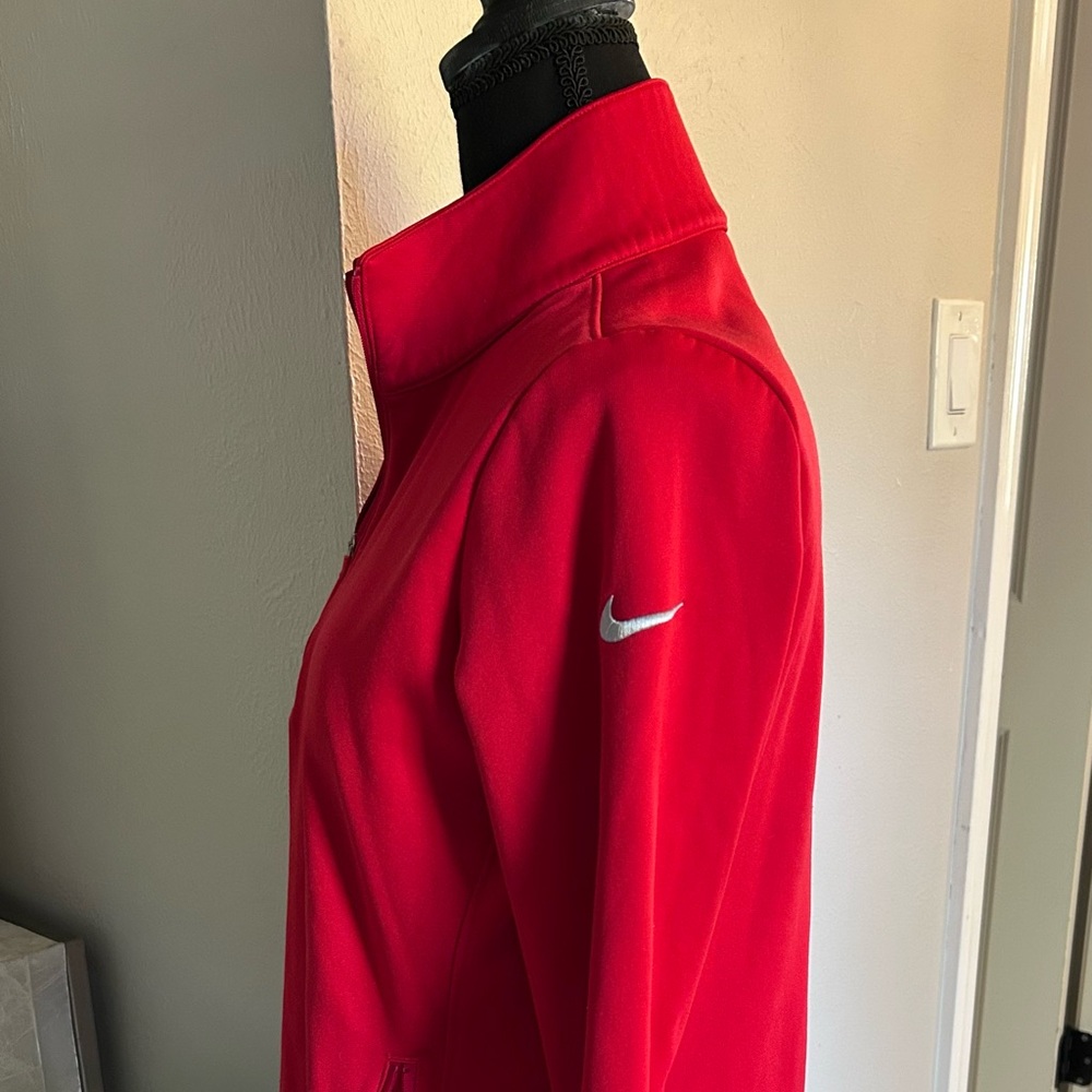 Nike Red Half-Zip Athletic Pullover - image 6